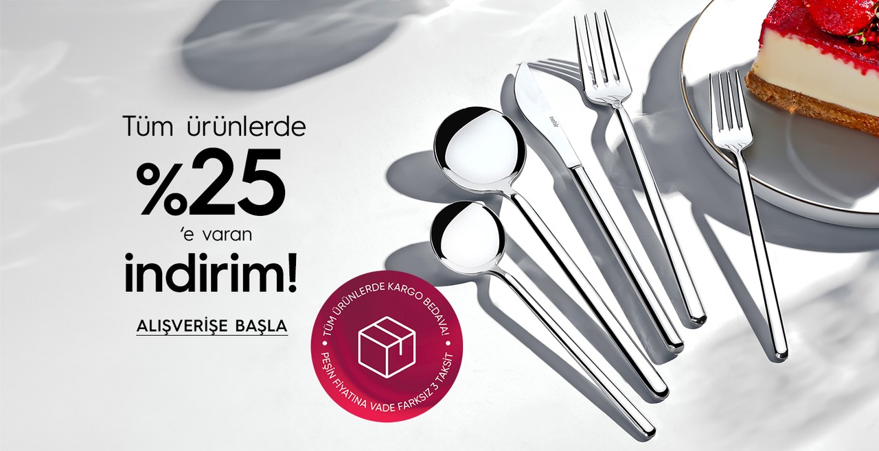 Tüm Ürünlerde Yüzde 25 İndirim