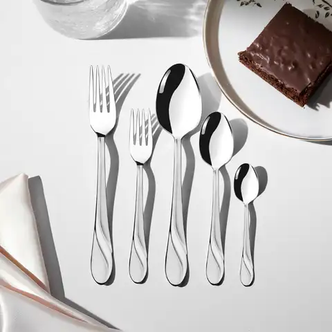Safir Saten 6 Kişilik 30 Parça Çatal Kaşık Takımı