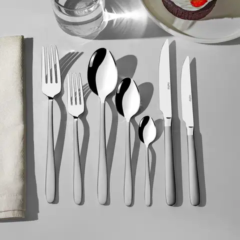 Sultan Saten 12 Kişilik 89 Parça Deri Kutulu Çatal Kaşık Bıçak Takımı