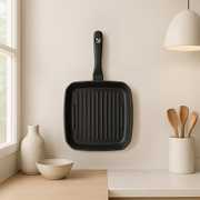 Royal Elite Siyah 26 cm Alüminyum Döküm Grill Tava