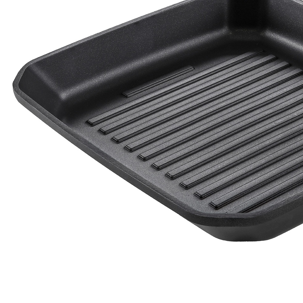 Royal Elite Siyah 26 cm Alüminyum Döküm Grill Tava