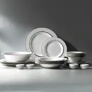 Margaret Black Dream 57 Parça Porselen Yemek Takımı