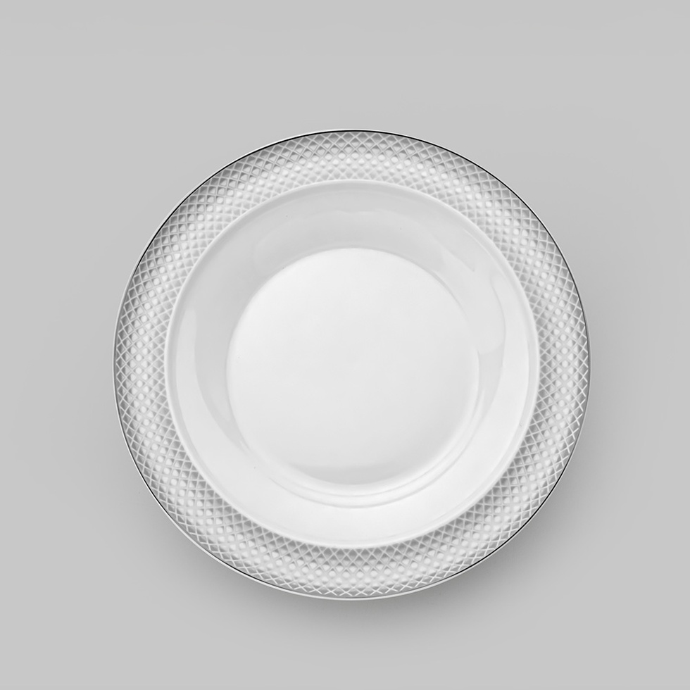 Camelia Platin Yaldızlı 28 Parça Porselen Yemek Takımı