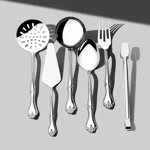 Lalezar Sade 6 Parça Paslanmaz Çelik Servis Takımı