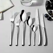 Elegance Sade 12 Kişilik 84 Parça Deri Kutulu Çatal Kaşık Bıçak Takımı