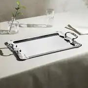 Babil Sade Çelik Çay Tepsi