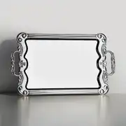 Babil Sade Çelik Çay Tepsi