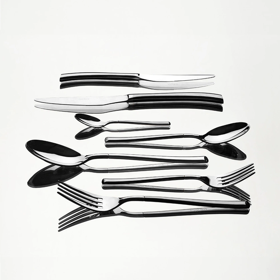 Elegance Saten 12 Kişilik 84 Parça Deri Kutulu Çatal Kaşık Bıçak Takımı