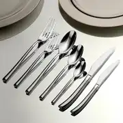 Elegance Saten 12 Kişilik 84 Parça Deri Kutulu Çatal Kaşık Bıçak Takımı