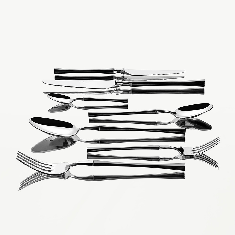 Marbella Saten 12 Kişilik 84 Parça Deri Kutulu Çatal Kaşık Bıçak Takımı