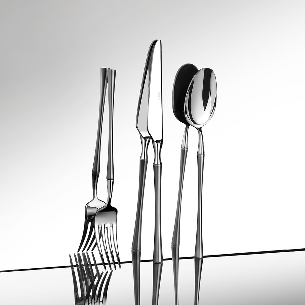 Marbella Saten 12 Kişilik 84 Parça Deri Kutulu Çatal Kaşık Bıçak Takımı