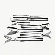 Marbella Sade 12 Kişilik 84 Parça Deri Kutulu Çatal Kaşık Bıçak Takımı