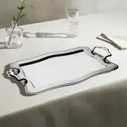 Zincir Sade Çelik Çay Tepsi