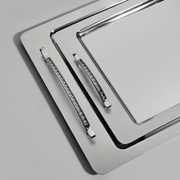 Rana 2'li Saten Çelik Tepsi Seti