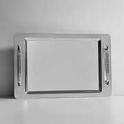 Rana 2'li Saten Çelik Tepsi Seti