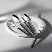 Viola Ahşap 6 Kişilik Desenli 30 Parça Çatal Kaşık Bıçak Takımı