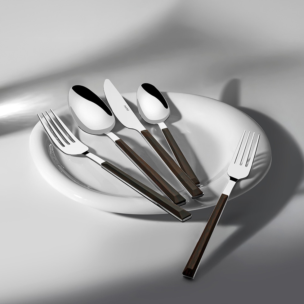 Viola Ahşap 6 Kişilik Desenli 30 Parça Çatal Kaşık Bıçak Takımı