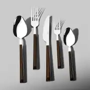 Viola Ahşap 6 Kişilik Desenli 30 Parça Çatal Kaşık Bıçak Takımı