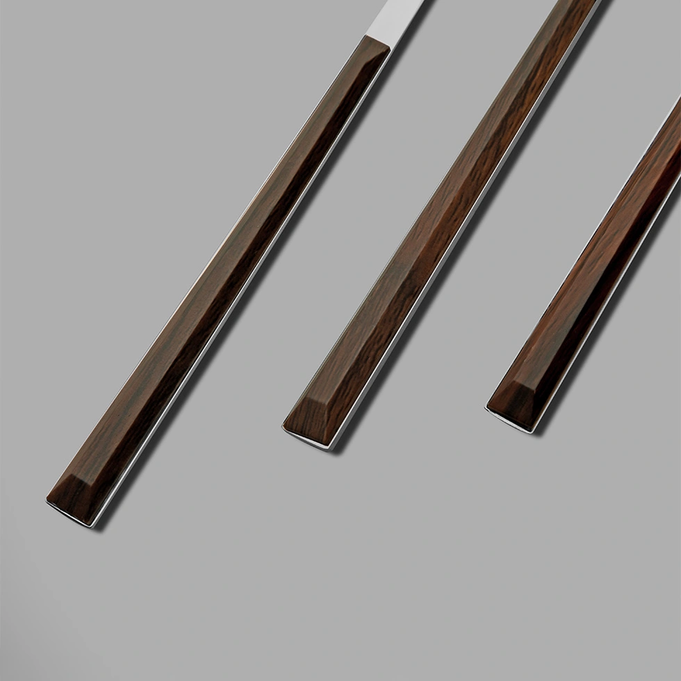 Viola Ahşap 6 Kişilik Desenli 30 Parça Çatal Kaşık Bıçak Takımı