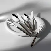 Viola Ahşap 6 Kişilik Desenli 36 Parça Çatal Kaşık Bıçak Takımı