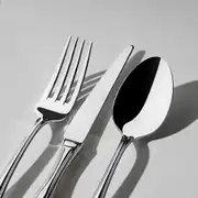 Lalezar Sade 6 Kişilik 18 Parça Tatlı Çatal Kaşık Bıçak Takımı