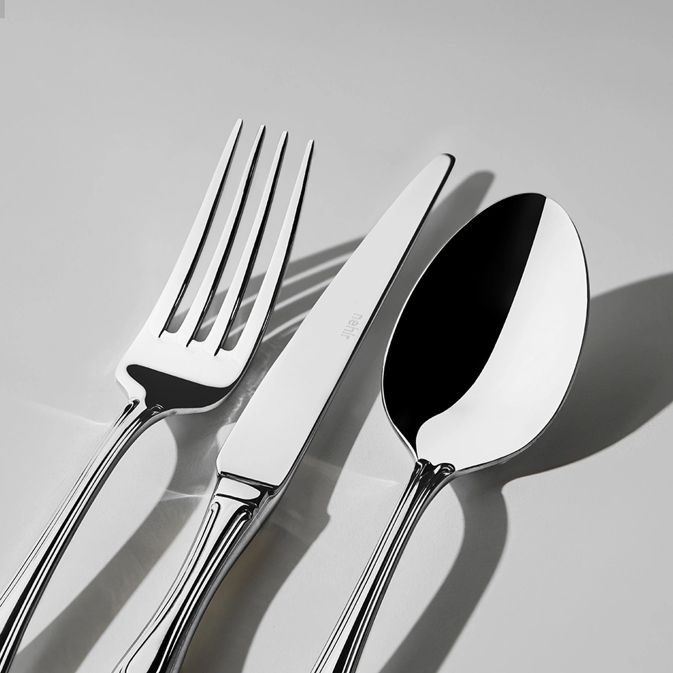 Lalezar Sade 6 Kişilik 18 Parça Tatlı Çatal Kaşık Bıçak Takımı