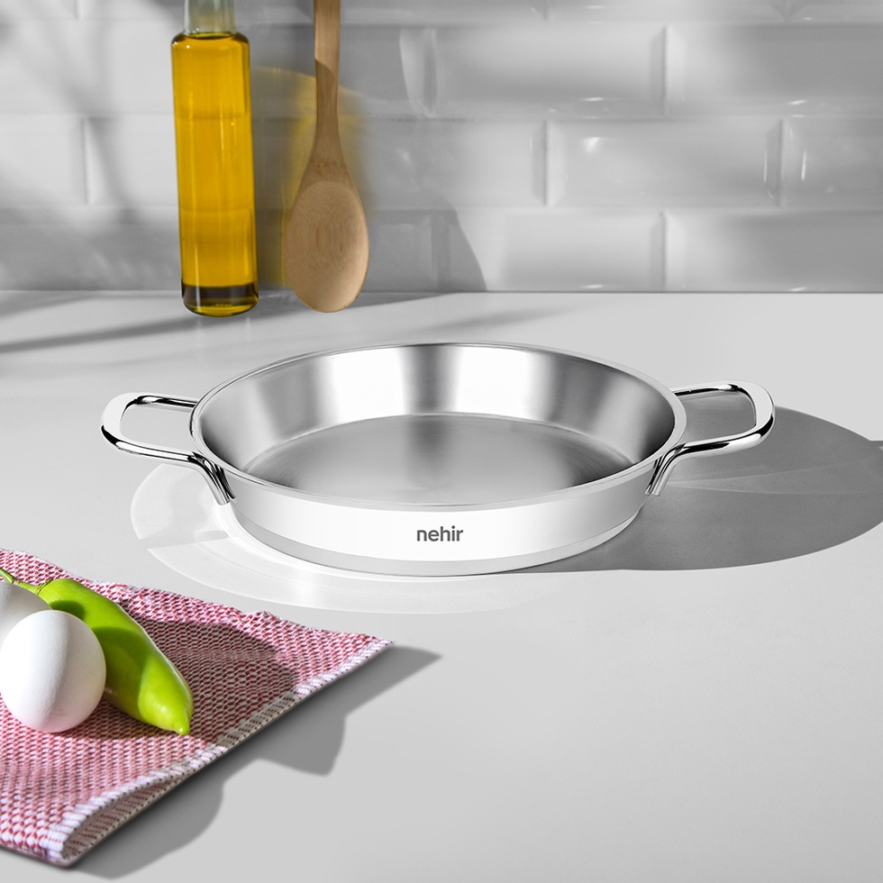 Silver Çelik 3 Parça İtalyan Omlet Sahan Seti (16-18-20 cm)