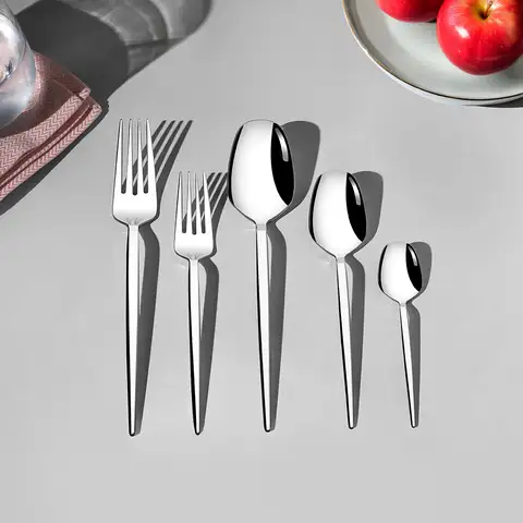 Milas Sade 12 Kişilik 60 Parça Çatal Kaşık Takımı