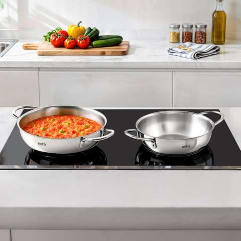 Silver 4 Parça Paslanmaz Çelik Güveç Tipi Sahan Seti (18-20 cm)