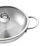 Silver 4 Parça Paslanmaz Çelik Güveç Tipi Sahan Seti (18-20 cm)