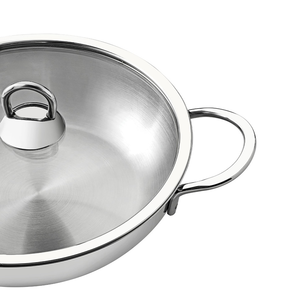 Silver 4 Parça Paslanmaz Çelik Güveç Tipi Sahan Seti (18-20 cm)