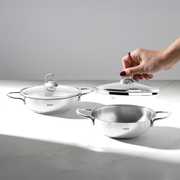 Silver 4 Parça Paslanmaz Çelik Güveç Tipi Sahan Seti (18-20 cm)