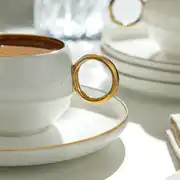 Monica 6 Kişilik 12 Parça Porselen Kahve Fincan Takımı