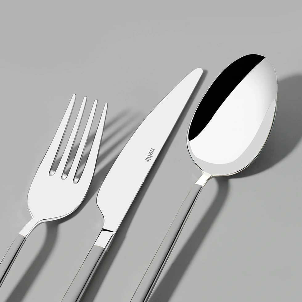 Gloria Saten 12 Kişilik 84 Parça Deri Kutulu Çatal Kaşık Bıçak Takımı