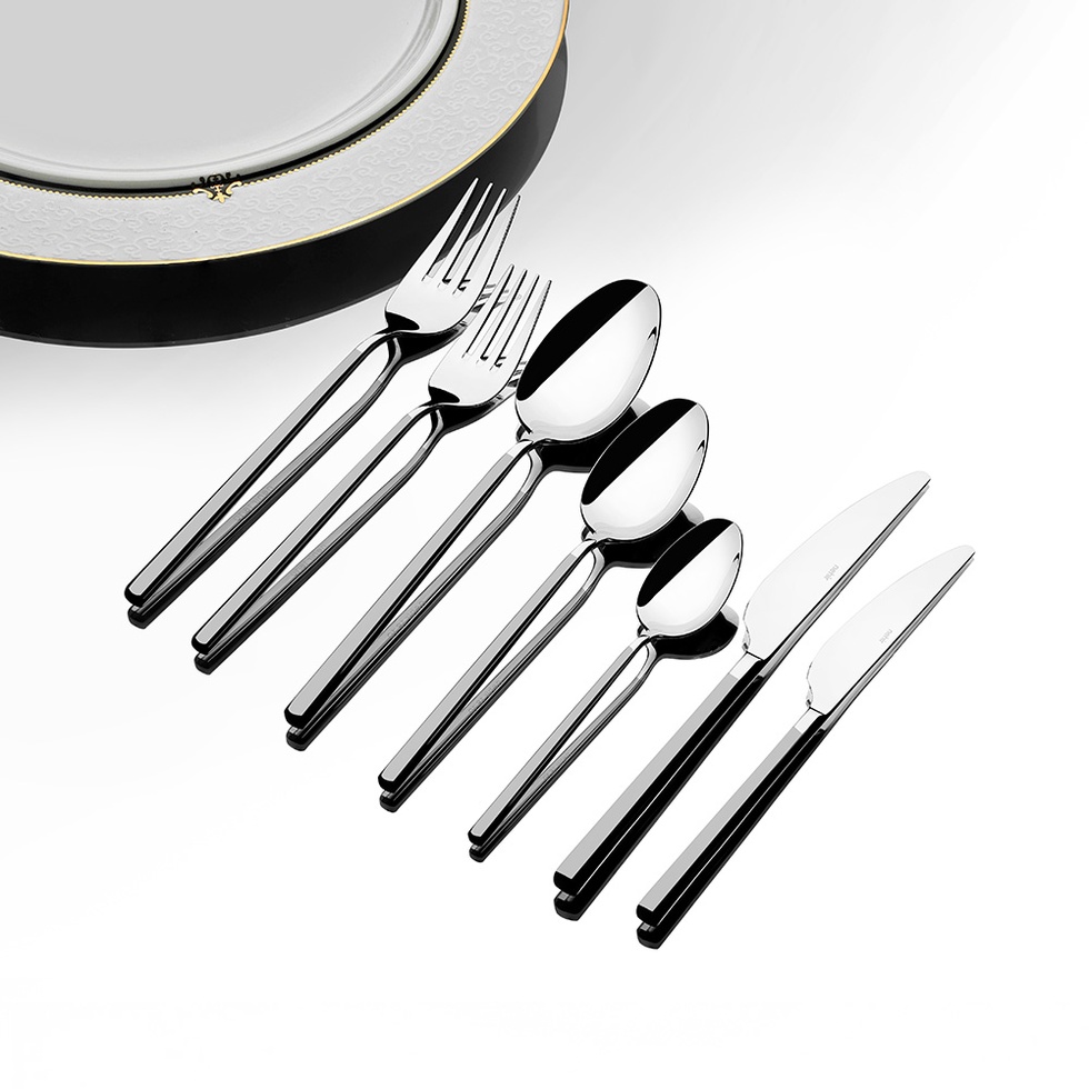 Gloria Saten 12 Kişilik 84 Parça Deri Kutulu Çatal Kaşık Bıçak Takımı