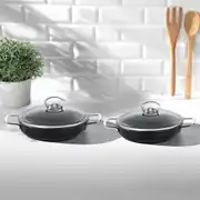 Titanium Siyah 4 Parça Sahan Set (20-22 cm)