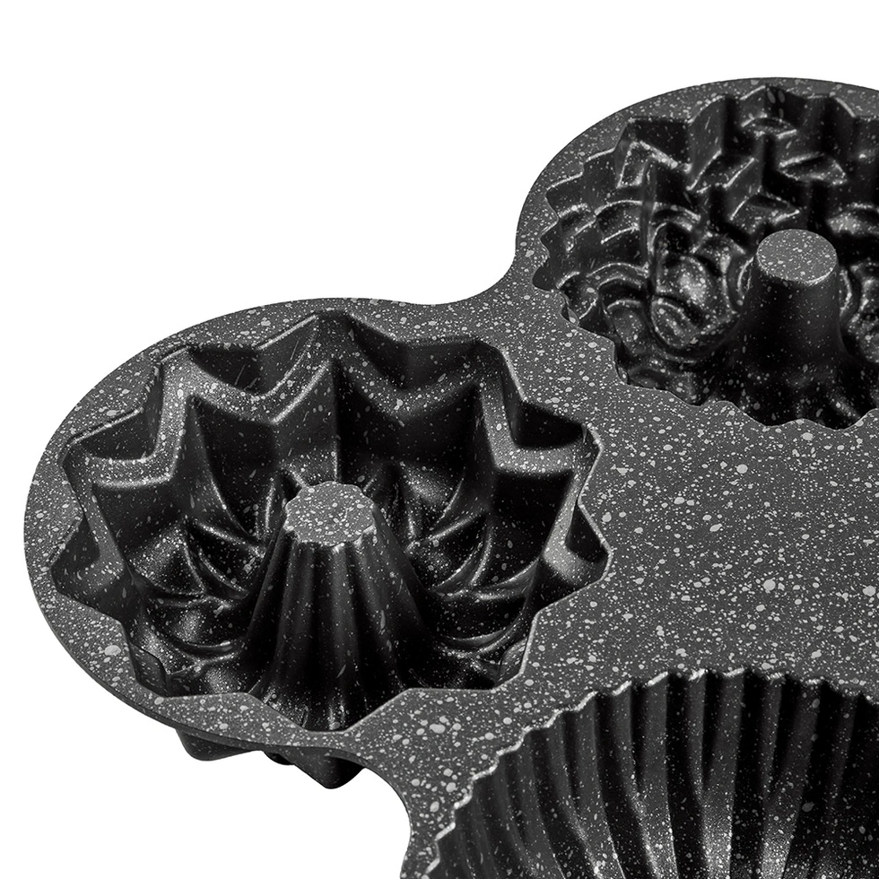 Elisa Siyah 4'lü Döküm Kek Kalıbı