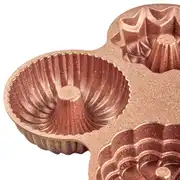 Elisa Rose Gold 4'lü Döküm Kek Kalıbı