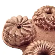 Elisa Rose Gold 4'lü Döküm Kek Kalıbı