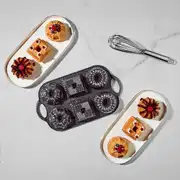 Valeria Siyah 6'lı Döküm Kek Kalıbı