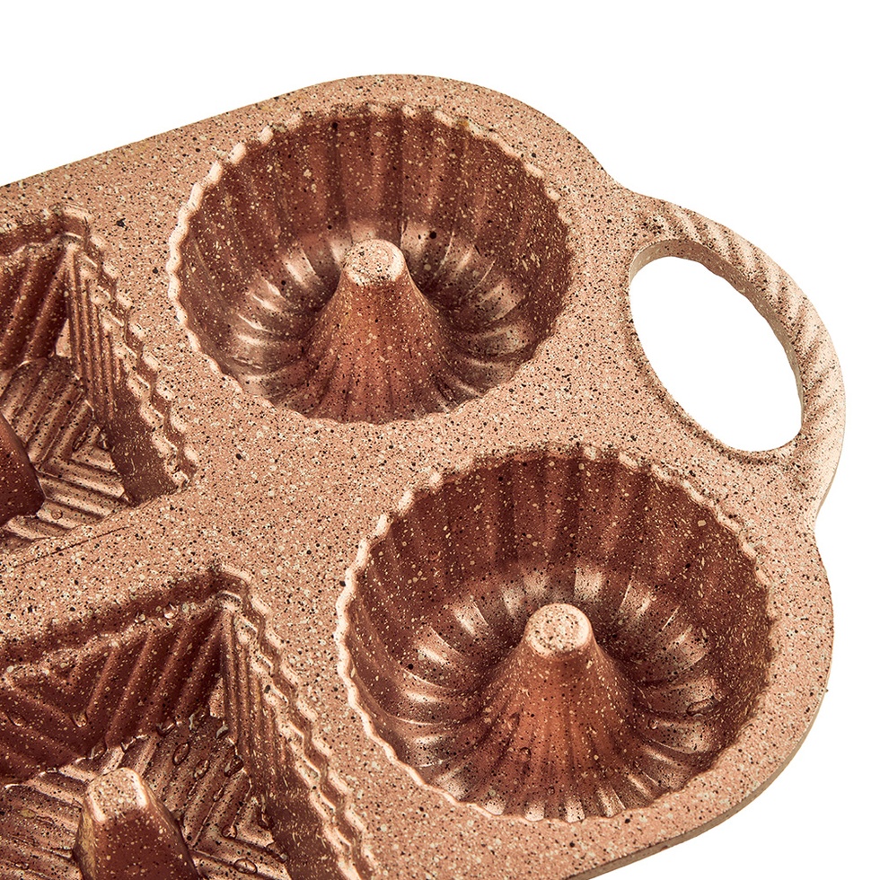 Valeria Rose Gold 6'lı Döküm Kek Kalıbı