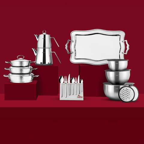 Deluxe 106 Parça Paslanmaz Çelik Çeyiz Seti